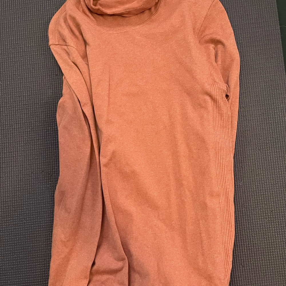 Lululemon Rust Orange Turtleneck Sweater